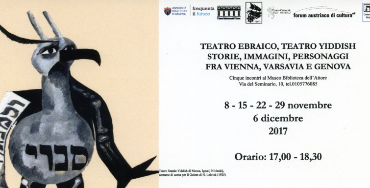 Teatro Ebraico, Teatro Yiddish fra Vienna, Varsavia e Genova
